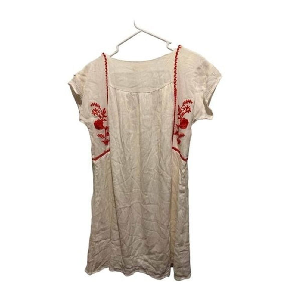 Altar’d State Vintage Inspired Red and Cream Tunic Dress Size M - Picture 6 of 12